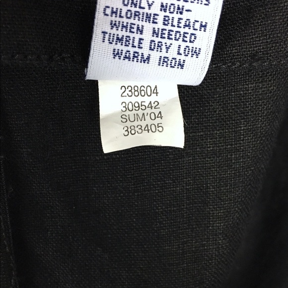 GAP 100% Linen Vintage Sun Dress Y2K Sleeveless Thin Straps Natural Fibers 10 - Picture 9 of 12